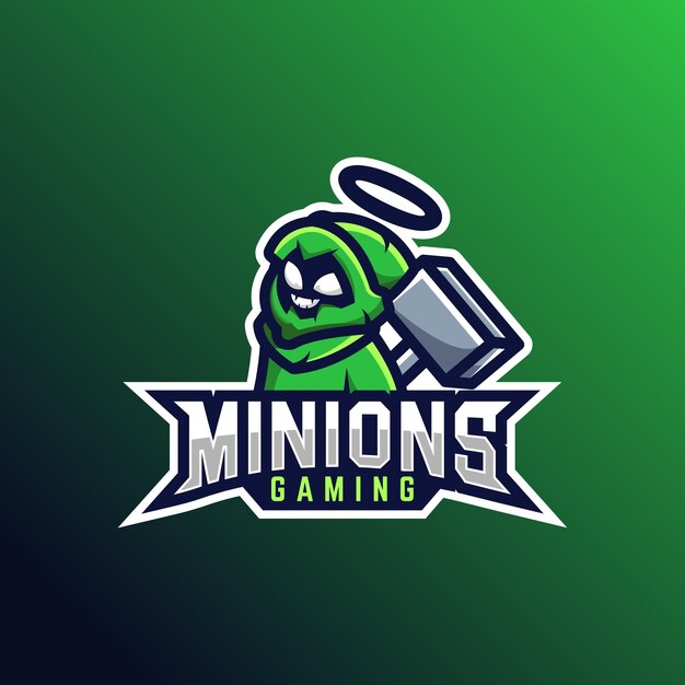 Esports Logo Design Vector de juego premium