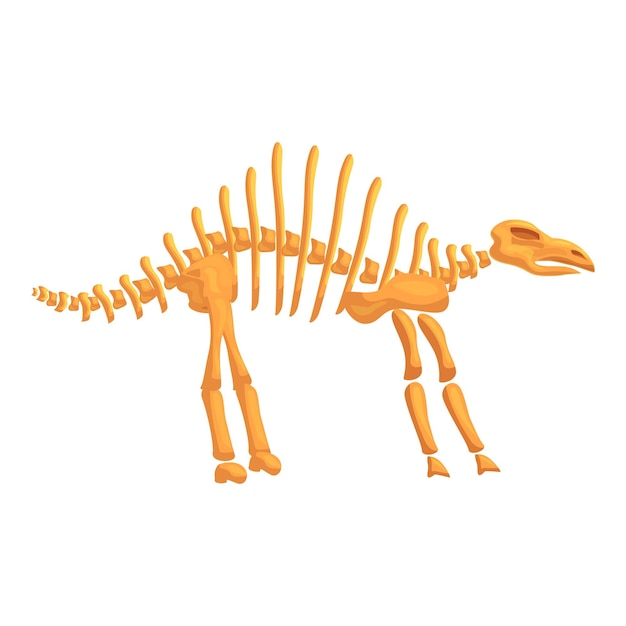 Esqueleto de Parasaurolophus posando en el museo de historia natural