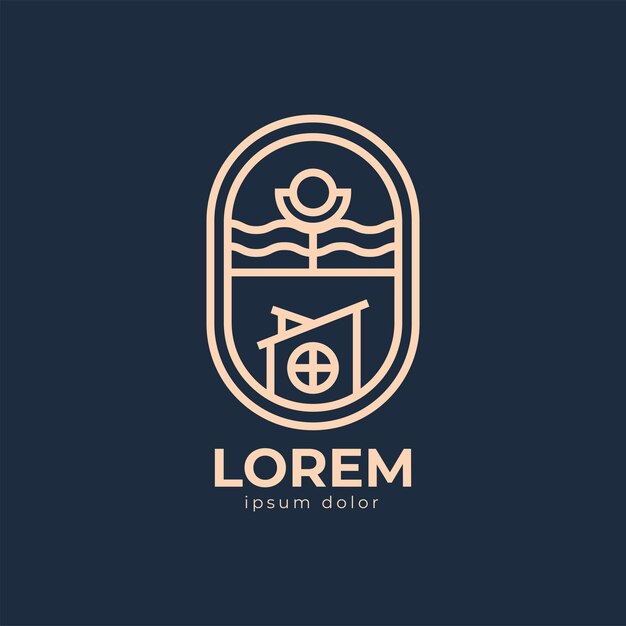 Esquema Cafetería Logo Vector