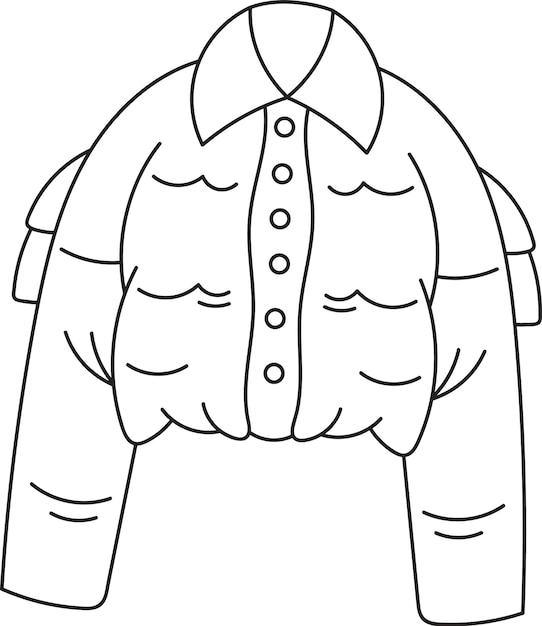 Esquema de la chaqueta de invierno
