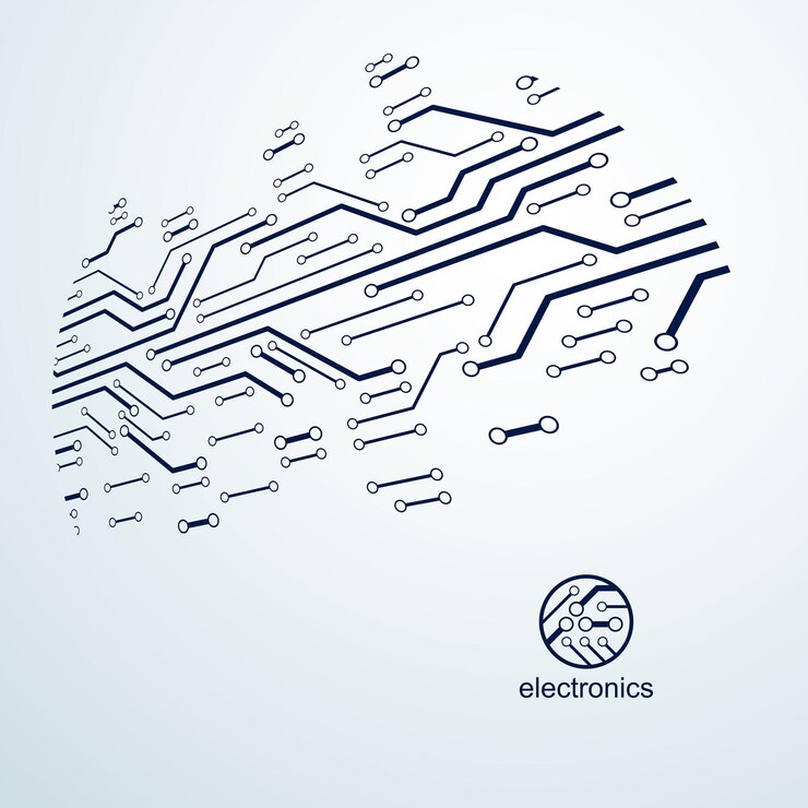 Vector esquema cibernético futurista, ilustración vectorial de la placa base. elemento digital, placa de circuito. fondo abstracto de innovación tecnológica
