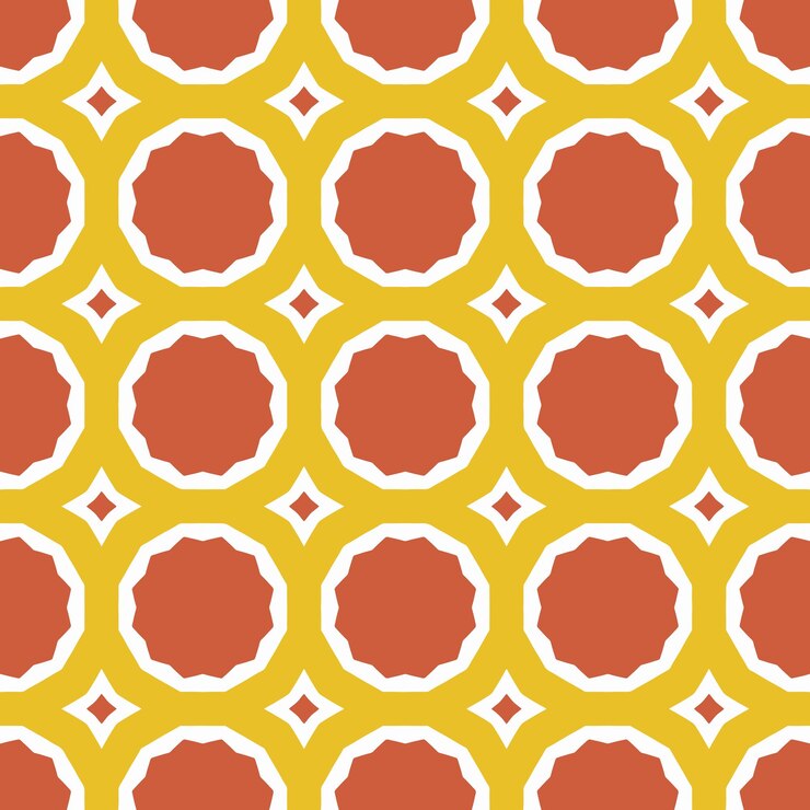 Esquema de colores de la pizza con un patrón sin costuras