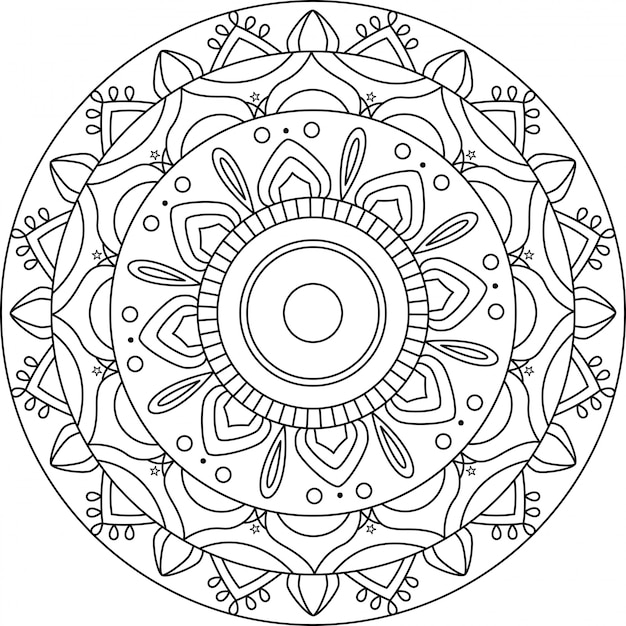 Esquema de diseño de mandala creativo