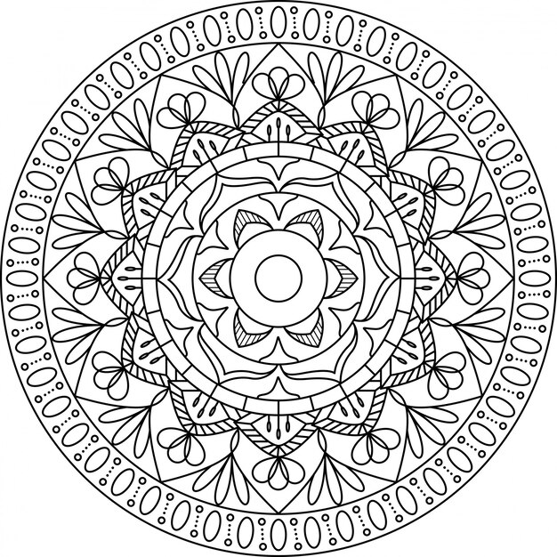 Esquema de diseño de mandala