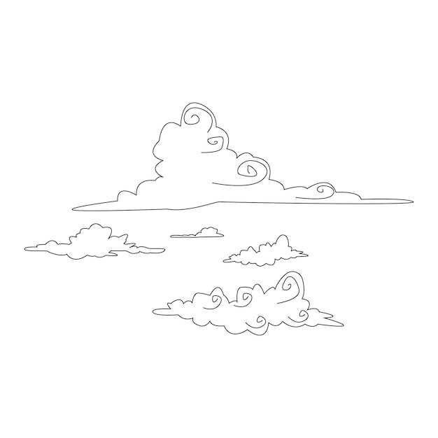 Esquema de la forma de las nubes