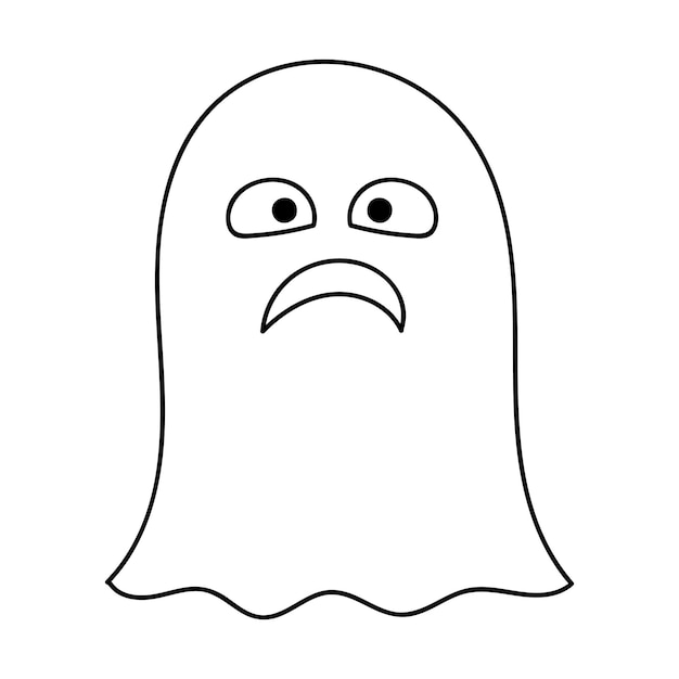 Esquema de imágenes prediseñadas de Halloween fantasma de Halloween