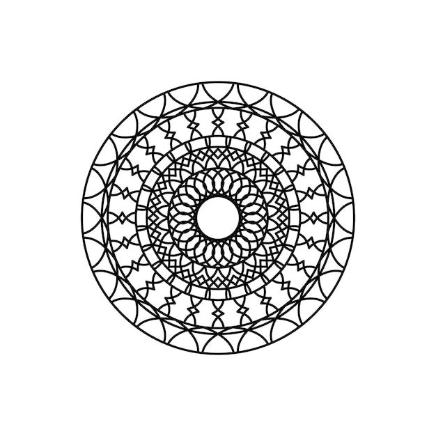 esquema mandala negro