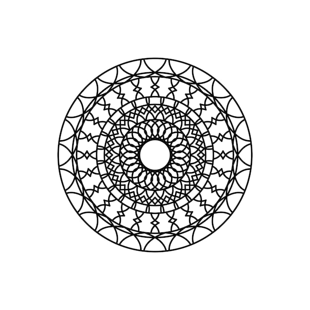 Esquema mandala negro