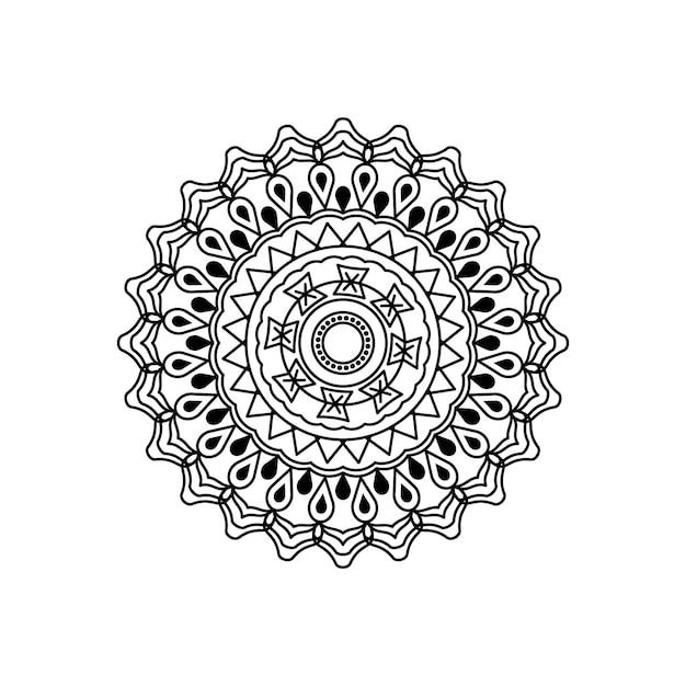 Esquema mandala negro