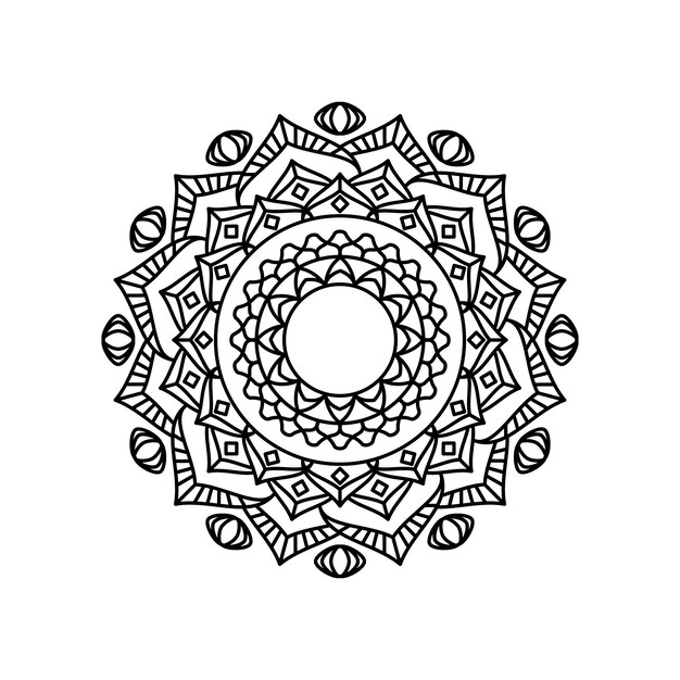 esquema mandala negro