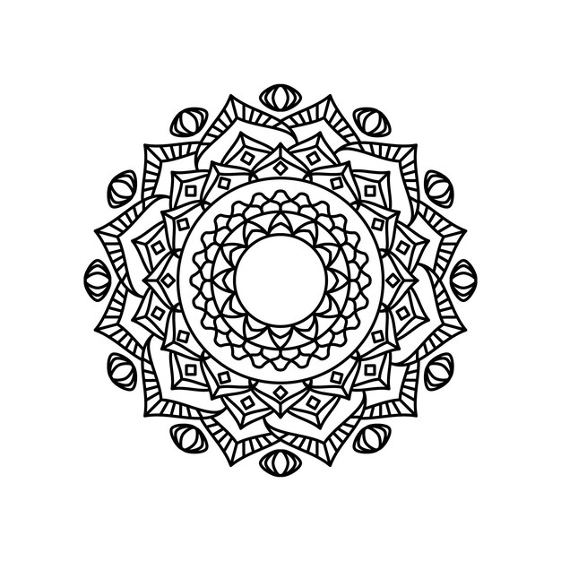 Esquema mandala negro