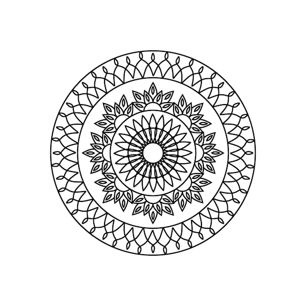 Esquema mandala negro