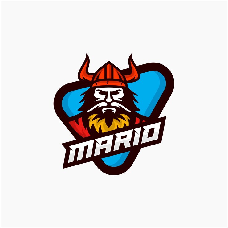 Vector esquema moderno de la mascota del logotipo