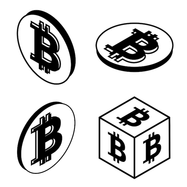 Esquema de moneda bitcoin moneda Crypto moneda símbolo bitcoin logotipo de criptomoneda