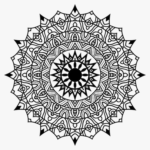 Esquema ornamento decorativo mandala Premium