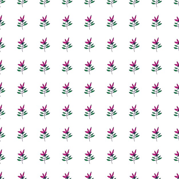 Esquema simple flor de patrones sin fisuras Lindo fondo de pantalla floral