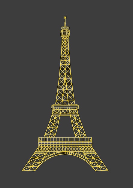 Esquema de la Torre Eiffel