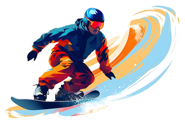 Vector esquí para snowboardistas de alto nivel