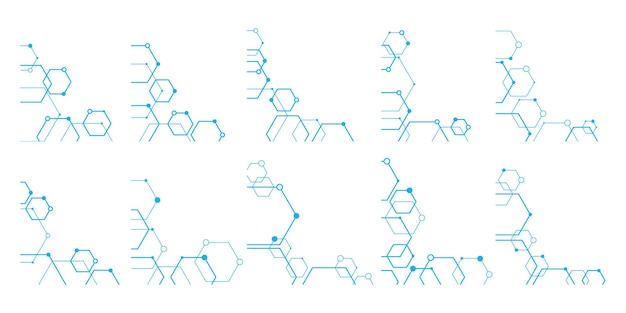 Esquina hexagonal futurista