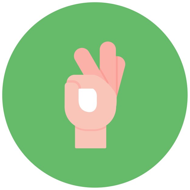 Está bien la imagen vectorial del icono de la firma de la mano se puede utilizar para la retroalimentación del cliente