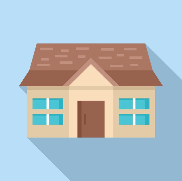 Se está construyendo una pequeña casa familiar con techo marrón