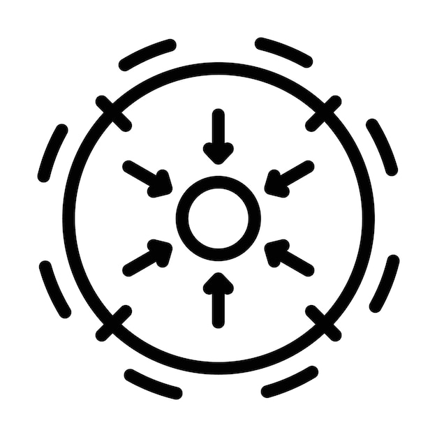 Se establece un signo de contorno de icono específico