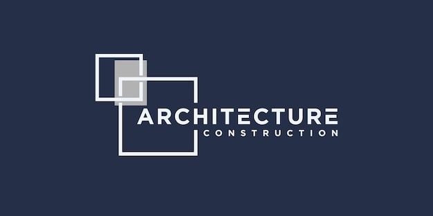 Establecer la arquitectura del logotipo con la inspiración del logotipo del concepto de línea