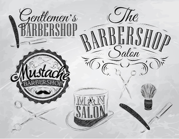 Establecer el carbón Barbershop