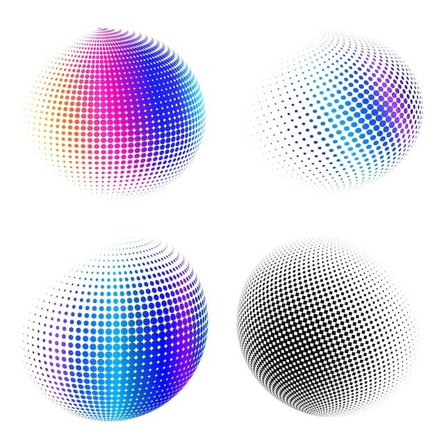 Establecer círculo de elementos de diseño Anillo de oro de colores vectoriales en negrita aislado de rayas onduladas de brillo abstracto de muchos remolinos brillantes creados con la ilustración de vector de herramienta de mezcla EPS10 para su presentación