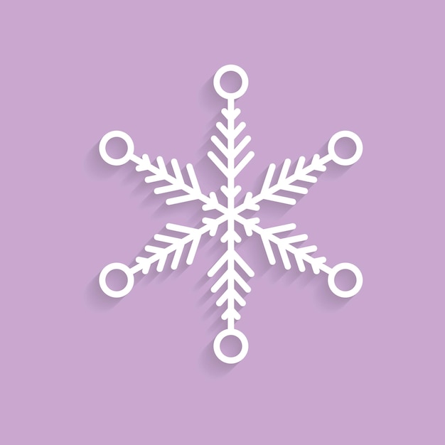 Establecer los copos de nieve en el estilo de dibujo para el diseño de invierno Navidad y tema de invierno icono de copo de nieve pintado