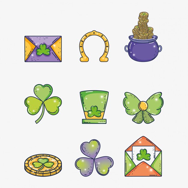 Establecer la decoración de San Patricio para la celebración del evento.