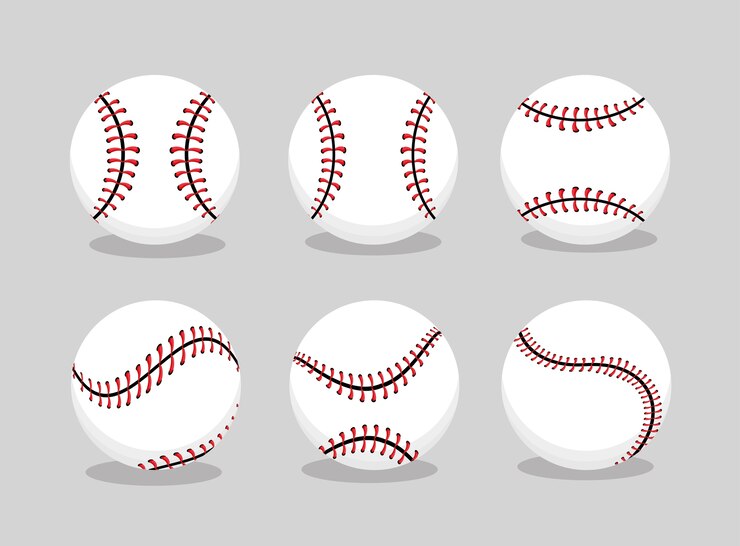 Vector establecer el deporte de pelota de béisbol al equipo profesional.