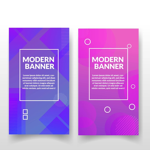 establecer diseño de cartel ilustración de banner creativo