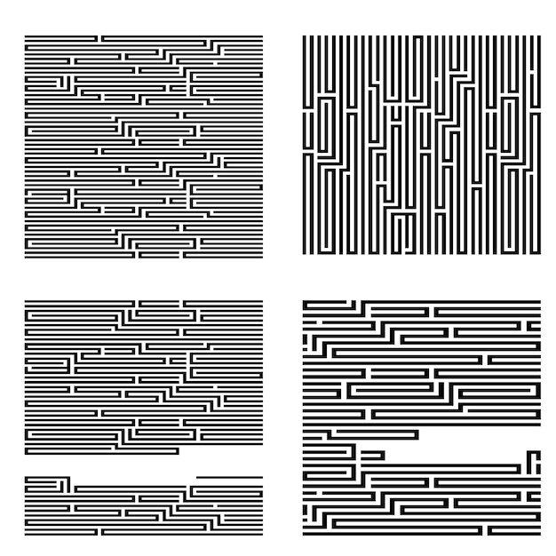 Establecer diseño de fondo vectorial abstracto con textura de mosaico de laberinto Buena portada para libro sobre psicología resolución de problemas creativos estudio de pensamiento lógico de las relaciones humanas