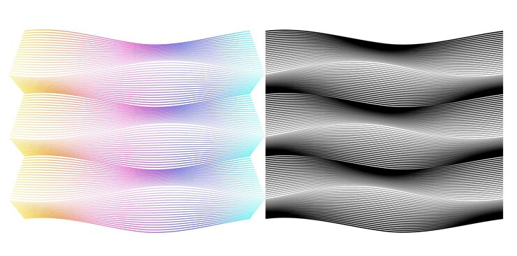 Vector establecer elementos de diseño de colores de líneas abstractas sobre fondo blanco de ondas vector ilustración eps 10 para grunge elegante tarjeta de visita imprimir folleto flyer banners cubrir libro etiqueta tela