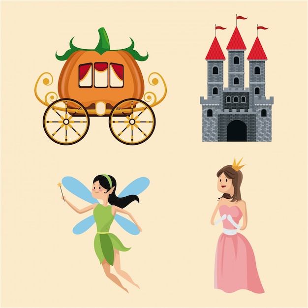 Establecer la fantasía del cuento de personajes