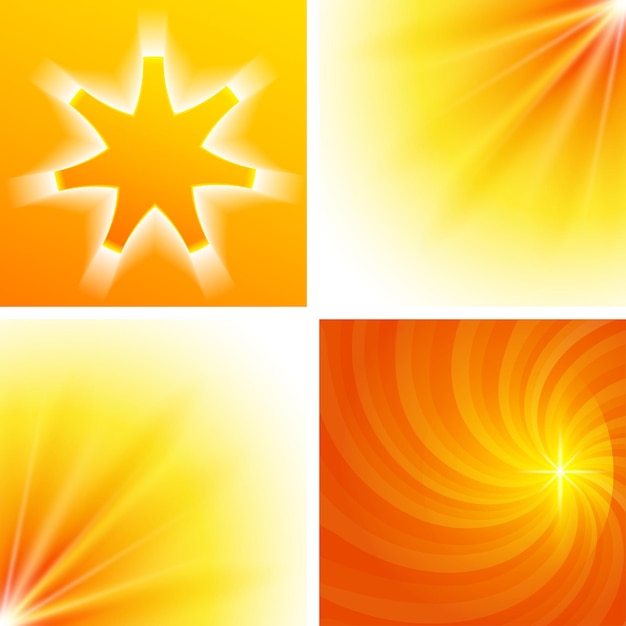 Establecer fondo Elementos de diseño resplandor efecto de luz08
