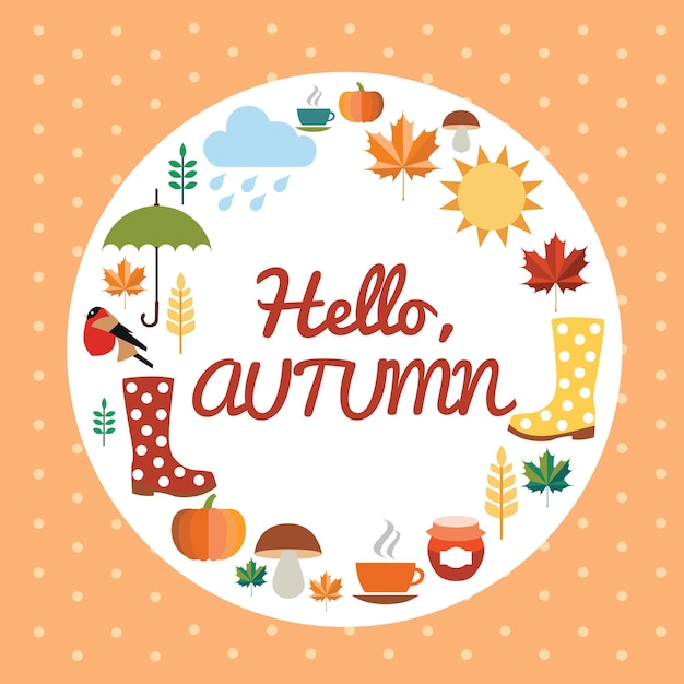 Establecer Hola Otoño
