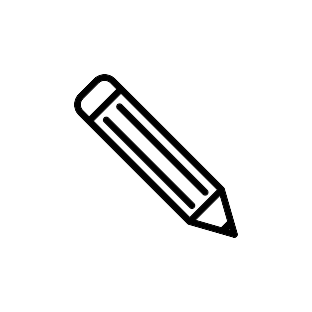 Establecer el icono del lápiz dibujar o editar el símbolo vectorial