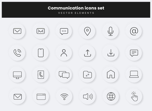 Establecer iconos de contacto comunicación mensaje chat mensajería teléfono hablar ubicación internet gente correo