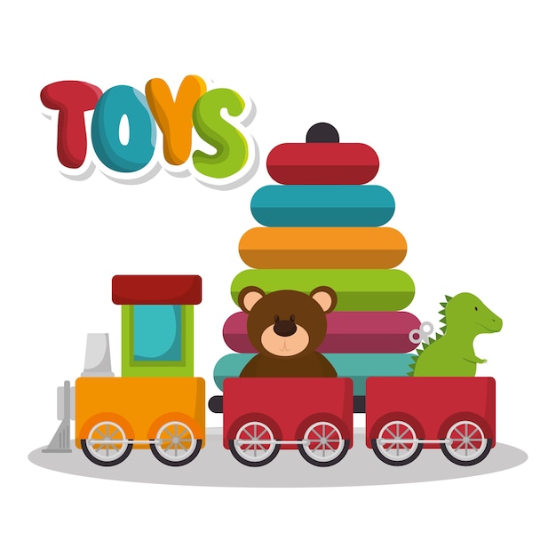 establecer iconos de juguetes para niños