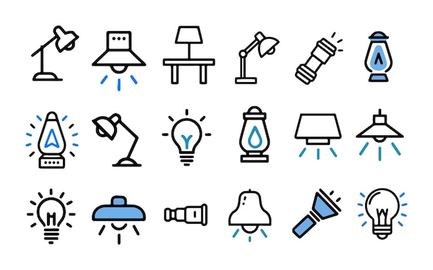 Establecer iconos de lámparas