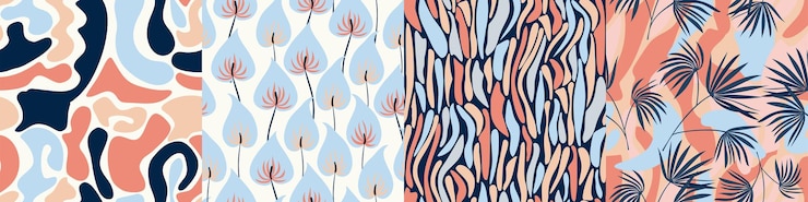 Vector establecer patrón de naturaleza transparente hojas plantas frutas otoño fondo blanco y marrón vector dibujado a mano