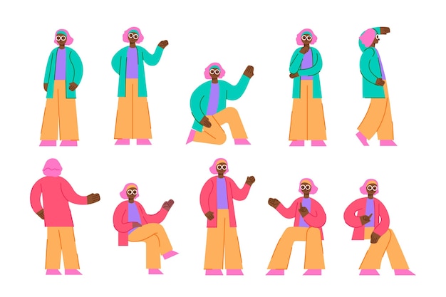 establecer personaje de mujer
