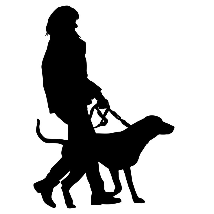 Vector establecer silueta perro negro ilustración vectorial