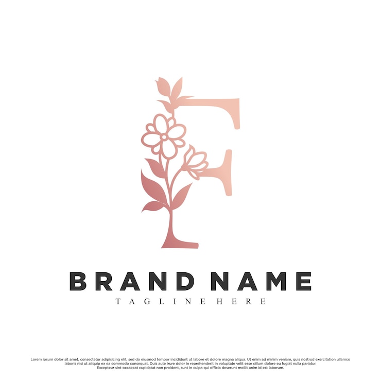 Vector establecer último diseño de logotipo f con concepto creativo vector premium