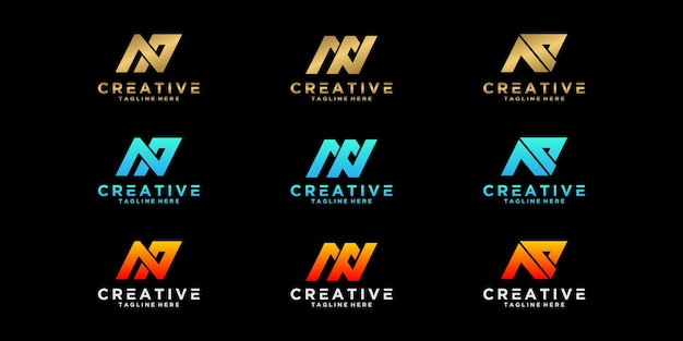 establecer vector logo N