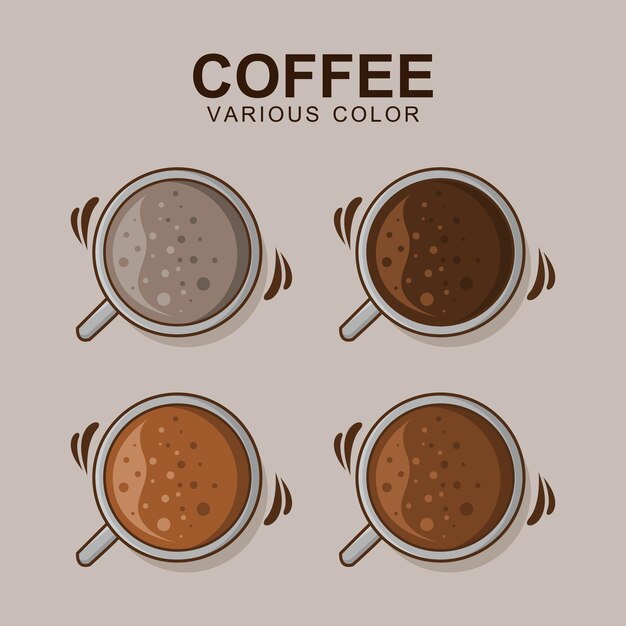 Establecer vector de taza de café