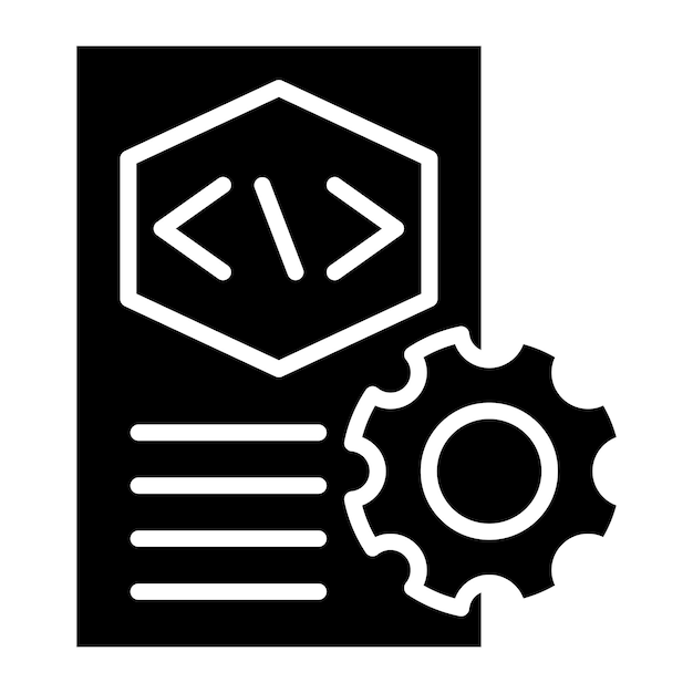 Establecimiento del estilo del icono del código de diseño vectorial