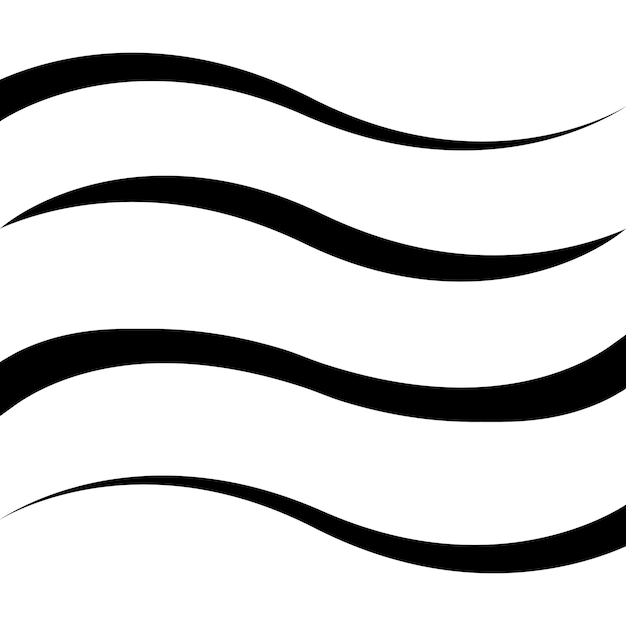 Establezca la cinta vectorial de la línea de caligrafía curva como un elemento de la carretera de la línea graciosamente curva de la caligrafi